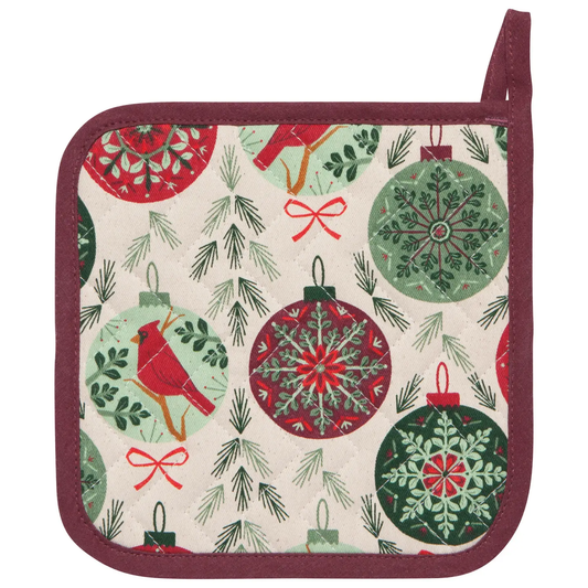 Good Tidings Christmas Potholder - Shelburne Country Store