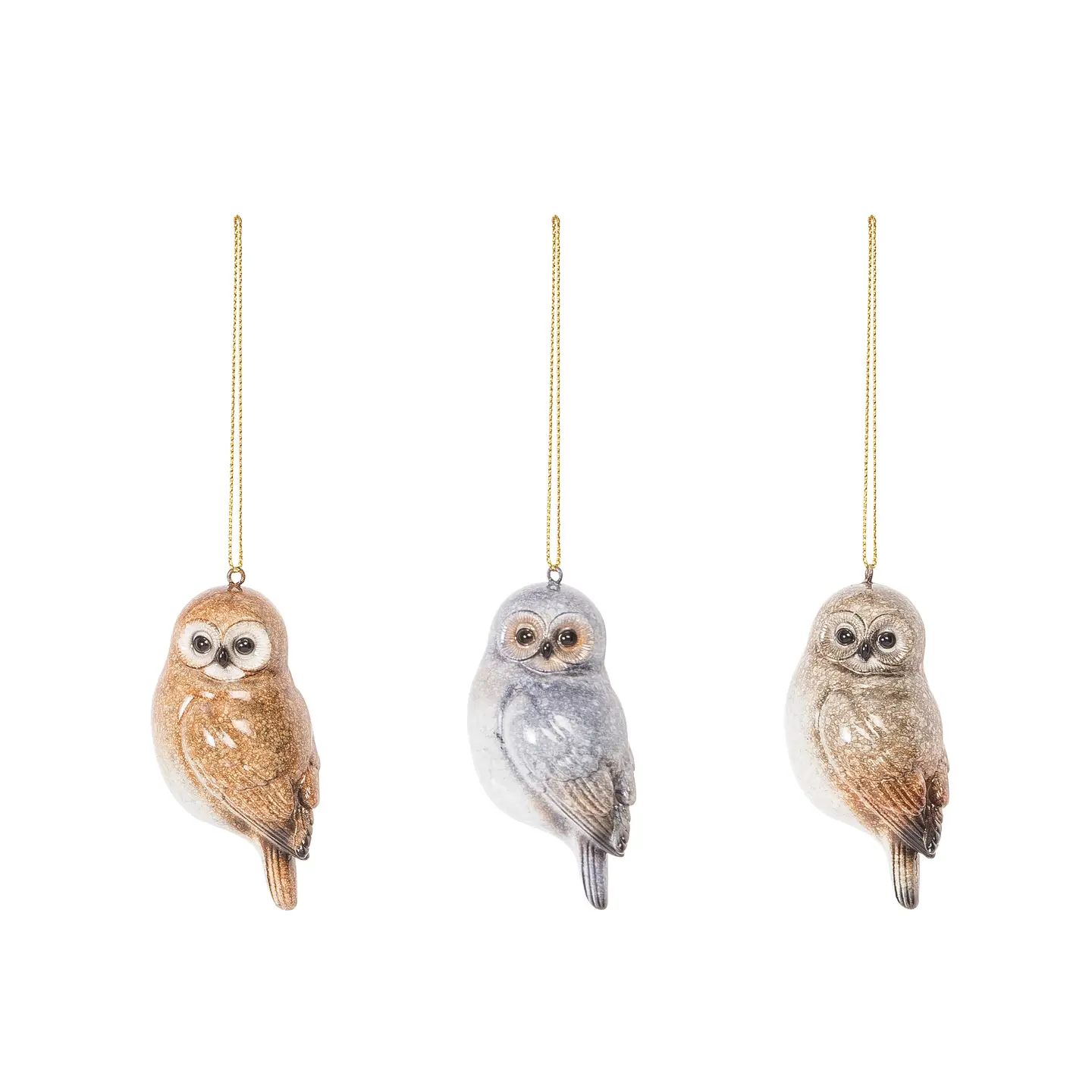 Woodland Owl Ornament Asst. - Shelburne Country Store