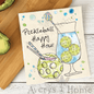 Pickleball Happy Hour Cocktails Eco Friendly Swedish Dishcloth - Shelburne Country Store