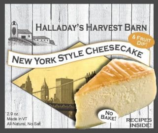 Halladay's New York Cheesecake - Shelburne Country Store