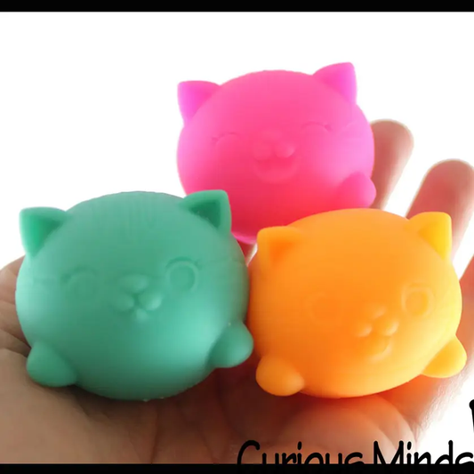 Nee Doh - Cat Soft Fluff - 3 pk Asst. Colors