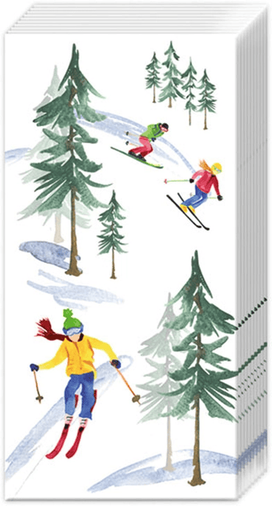 Pocket Tissues Pack of 10 Down the Slope Christmas - Shelburne Country Store