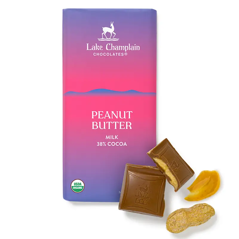 Lake Champlain Chocolate Organic 3 oz. Bar - - Shelburne Country Store