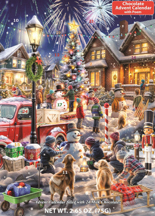Snowmen Contest Chocolate Advent Calendar - Shelburne Country Store