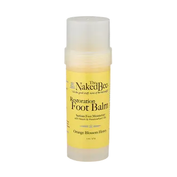 Naked Bee Restoration Foot Balm -  Orange Blossom Honey - 3.25 oz - Shelburne Country Store