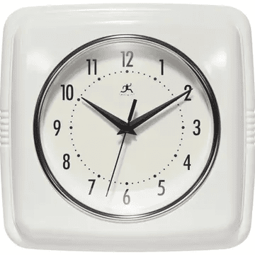 Retro Square Indoor Clock - - Shelburne Country Store