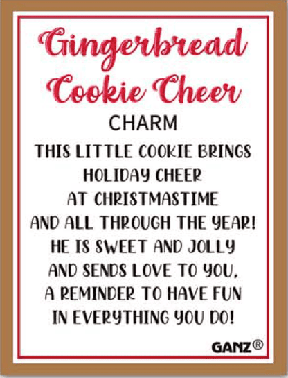 Gingerbread Cookie Cheer Charm - Shelburne Country Store