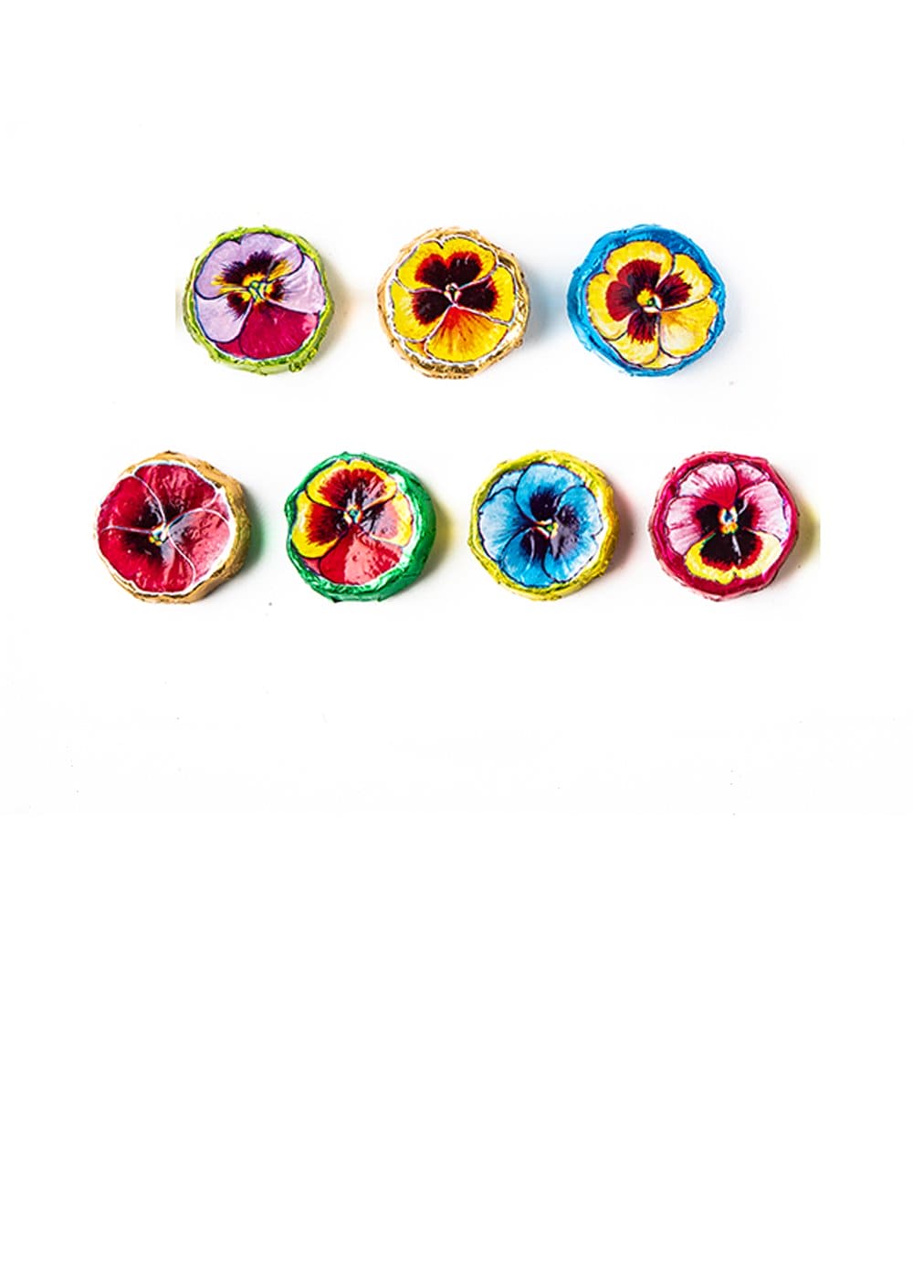 Milk Chocolate Foil Pansies - - Shelburne Country Store