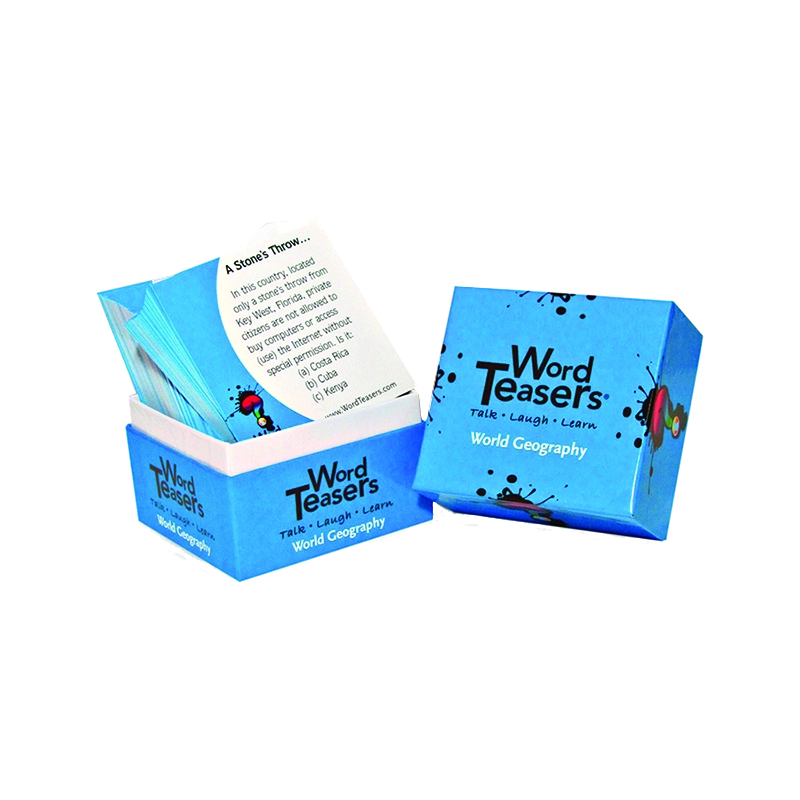 Word Teaser Card Game - World Geography