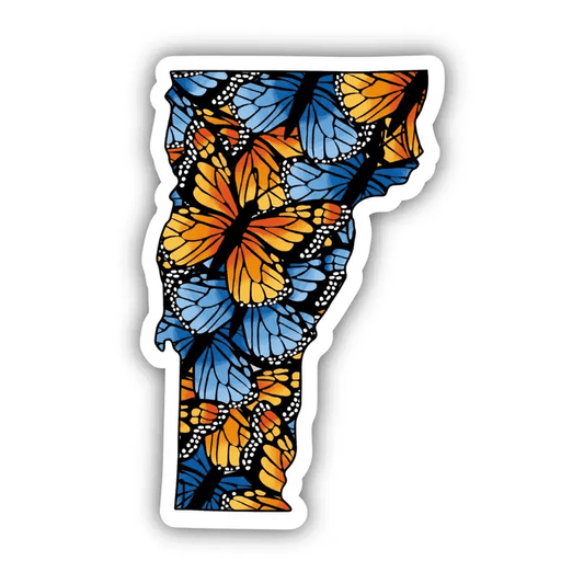 Vermont Butterfly Pattern Sticker - Shelburne Country Store