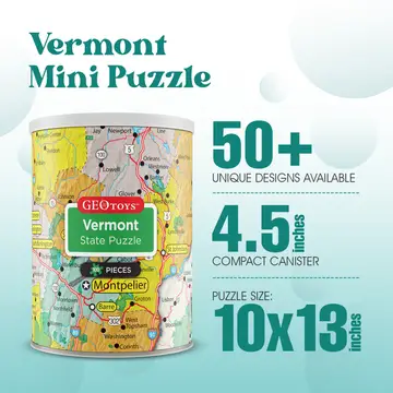 Geotoys Vermont Mini Puzzle 100pc