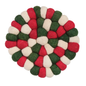 Holiday Wool Ball Trivet