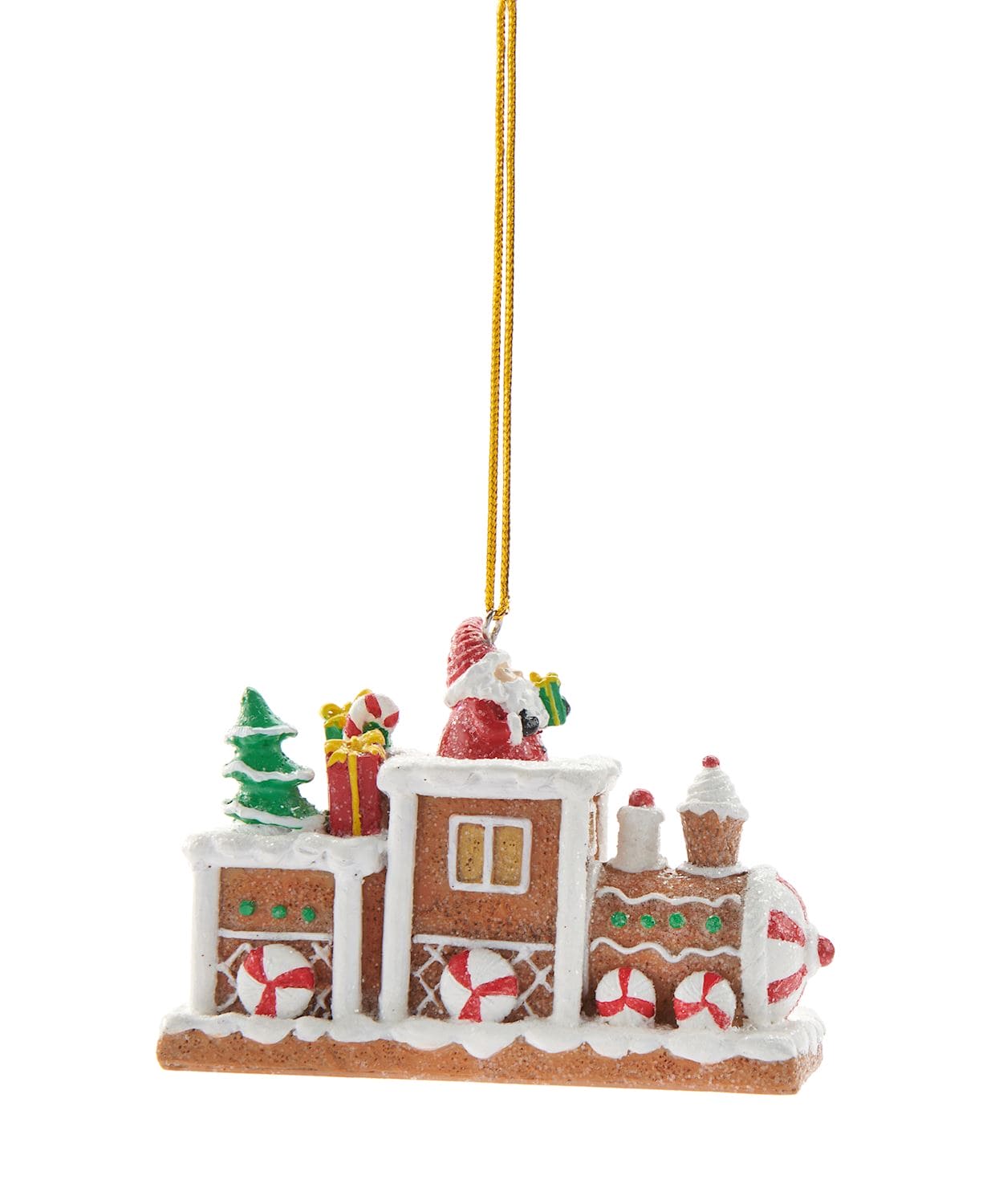 Santa Gingerbread Train Ornament - Shelburne Country Store