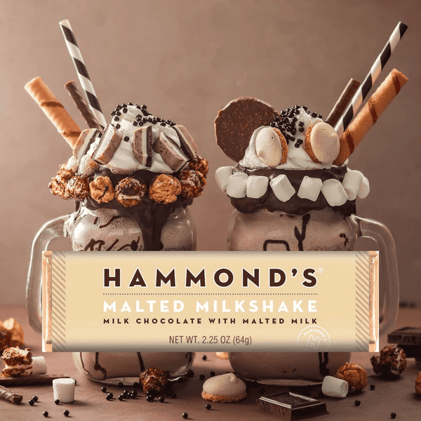 Hammond's Malted Milkshake Chocolate Bar - Shelburne Country Store