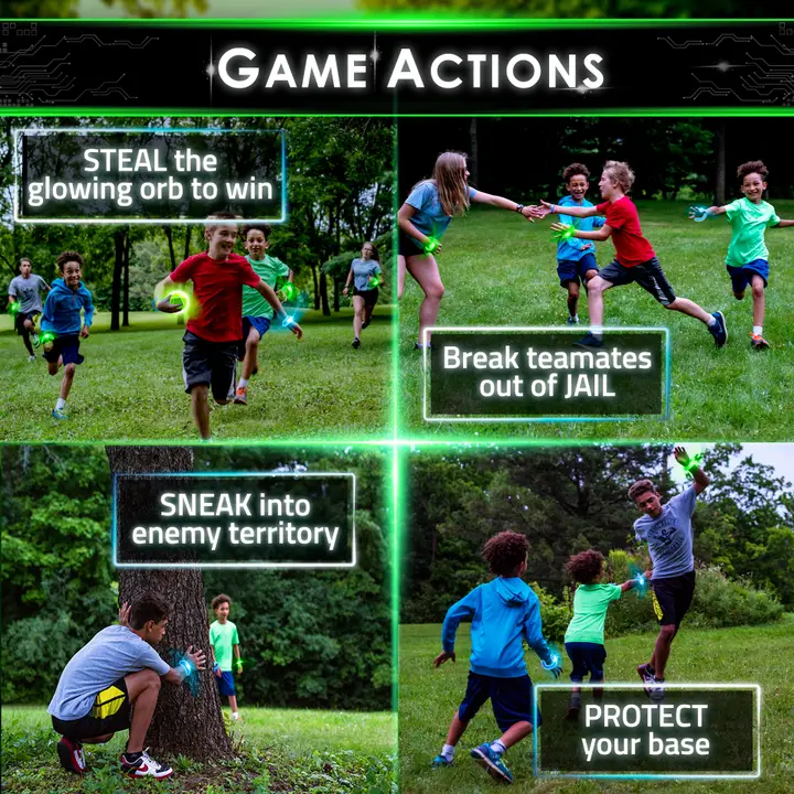 Capture the Flag Glow in Dark Outdoor Game