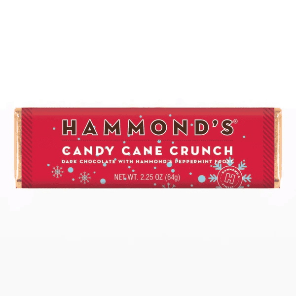 Hammond's Candy Cane Crunch Dark Chocolate Bar - Shelburne Country Store