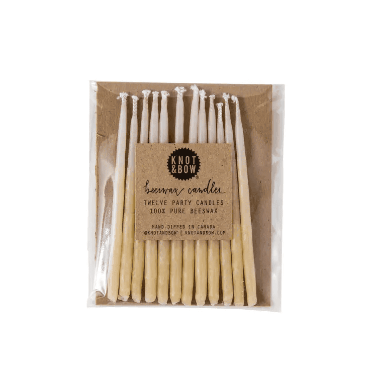 Yellow Ombre Beeswax Birthday Candles - Shelburne Country Store