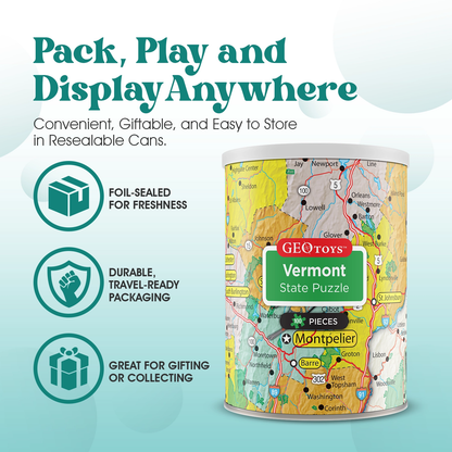 Geotoys Vermont Mini Puzzle 100pc
