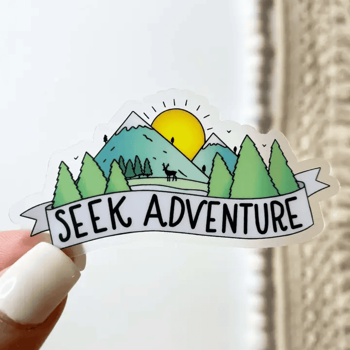 Seek Adventure Outdoors Clear Sticker - Shelburne Country Store