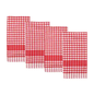 Bistro Red & White Gingham Cloth Napkin - Set 4
