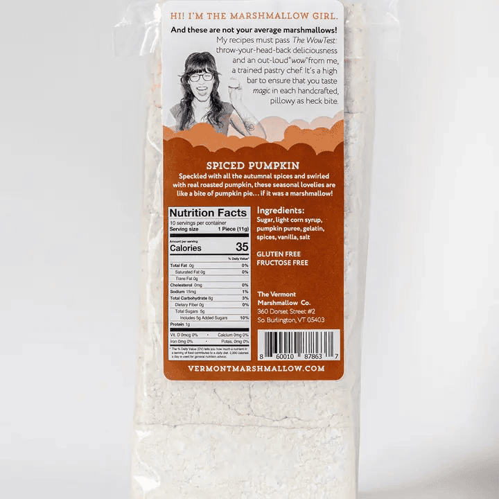 Vermont Marshmallows - Spiced Pumpkin - Shelburne Country Store