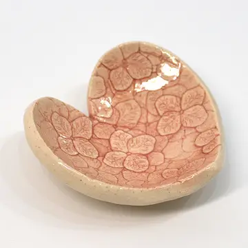 Pottery Dish Bowl - Small Red Heart - Shelburne Country Store