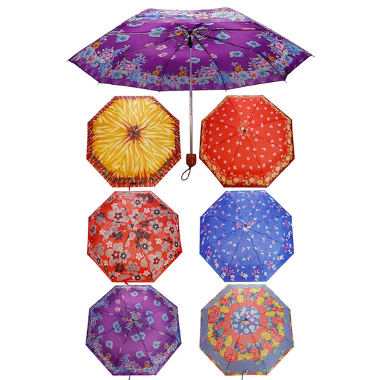 Folding Manual Travel Umbrella  - - Shelburne Country Store