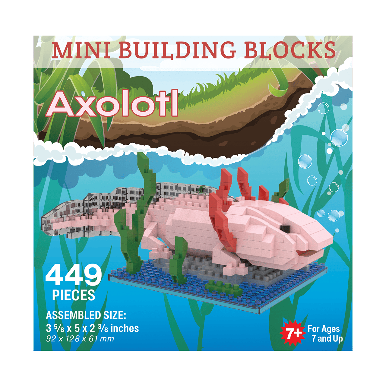 Mini Building Blocks - Axolotl - Shelburne Country Store