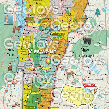 Geotoys Vermont Mini Puzzle 100pc