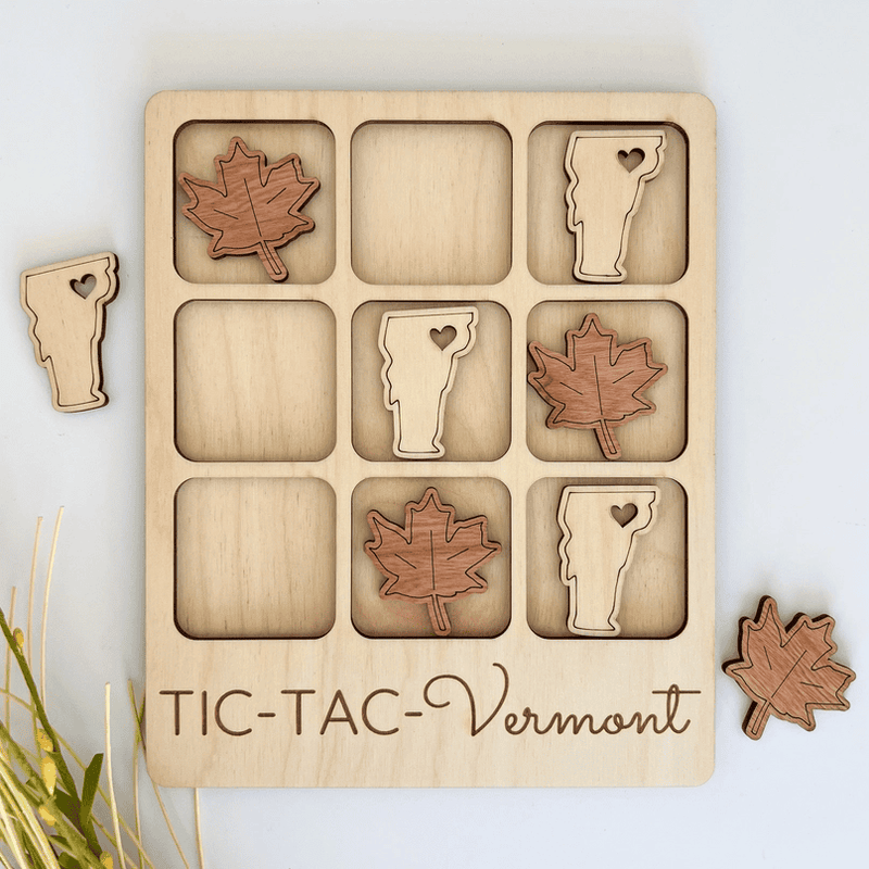 Vermont State Gift - Tic-Tac-Toe Vt Game - Shelburne Country Store