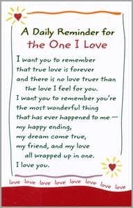 A Daily Reminder For The One I Love - Wallet Card - Shelburne Country Store