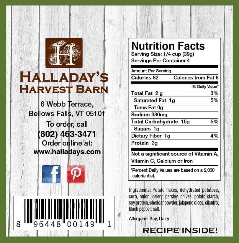 Halladay's Jalapeno Cheddar Chowder - Shelburne Country Store