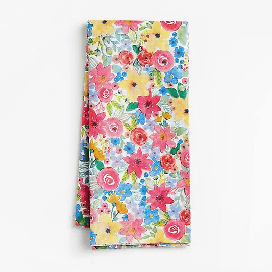 Tissue Paper/8Sheets-Watercolor Flower - Shelburne Country Store