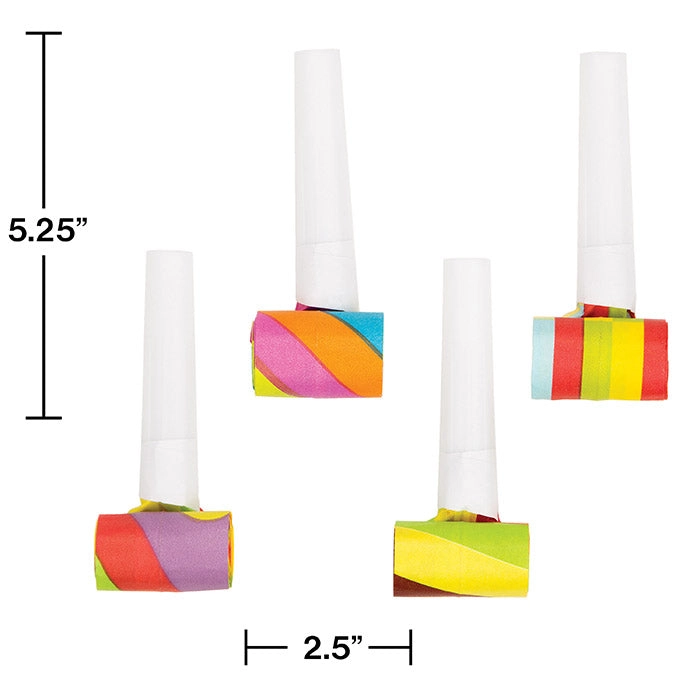 Party Horns / Noisemaker 4pk
