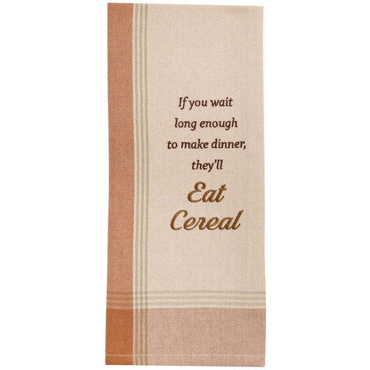 If You Wait Long Enough Cereal Dishtowel