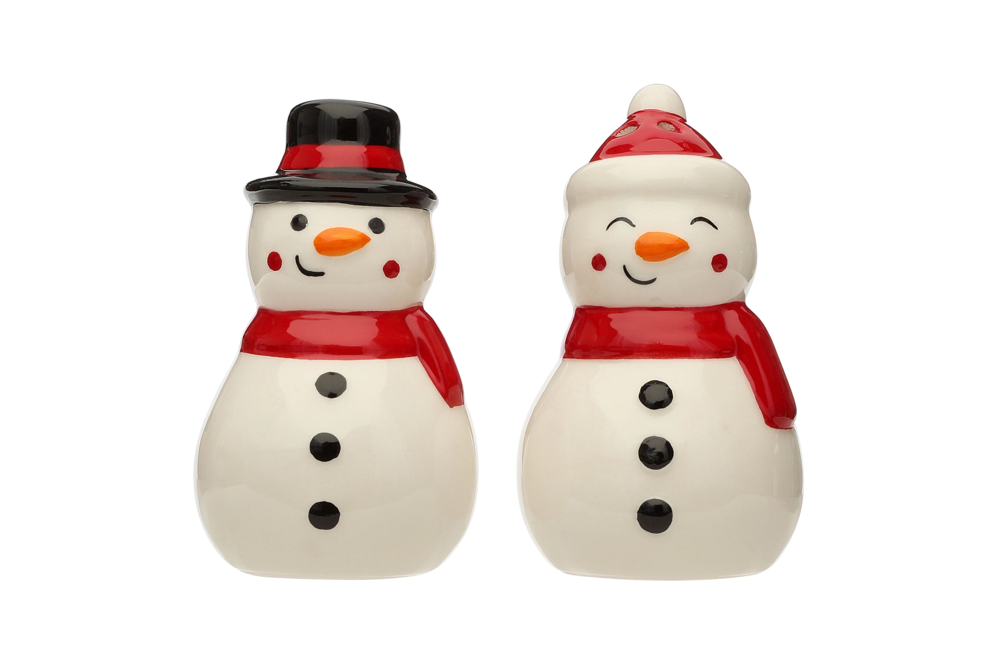 Salt & Pepper Shaker Set - Holiday Snowman - Shelburne Country Store