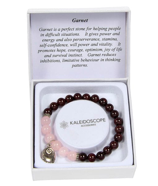 Semi-Precious Stone Bracelet with Gift Box and Listed Healing Properties - - Shelburne Country Store