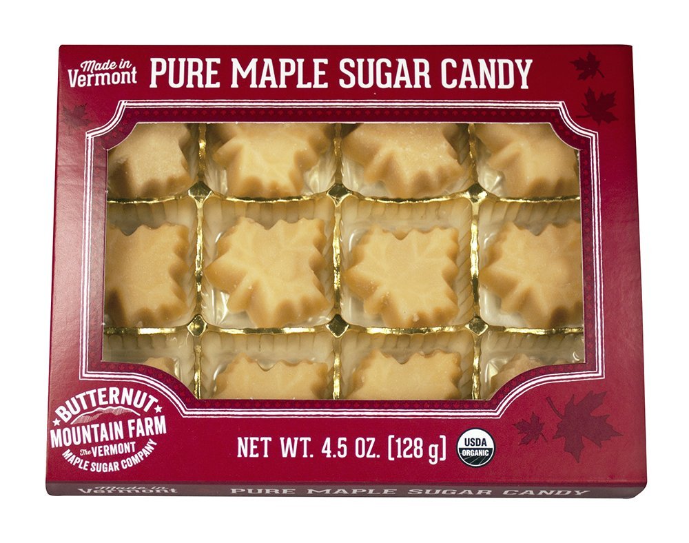 Butternut Maple Sugar Candy Box 4.5 oz - Shelburne Country Store
