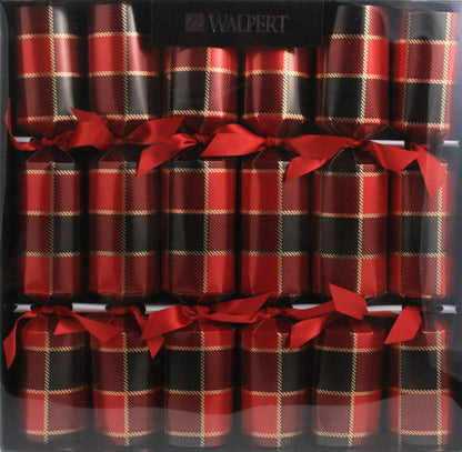 12 inch Buffalo Tartan Plaid Crackers - 6 Count