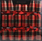 12 inch Buffalo Tartan Plaid Crackers - 6 Count
