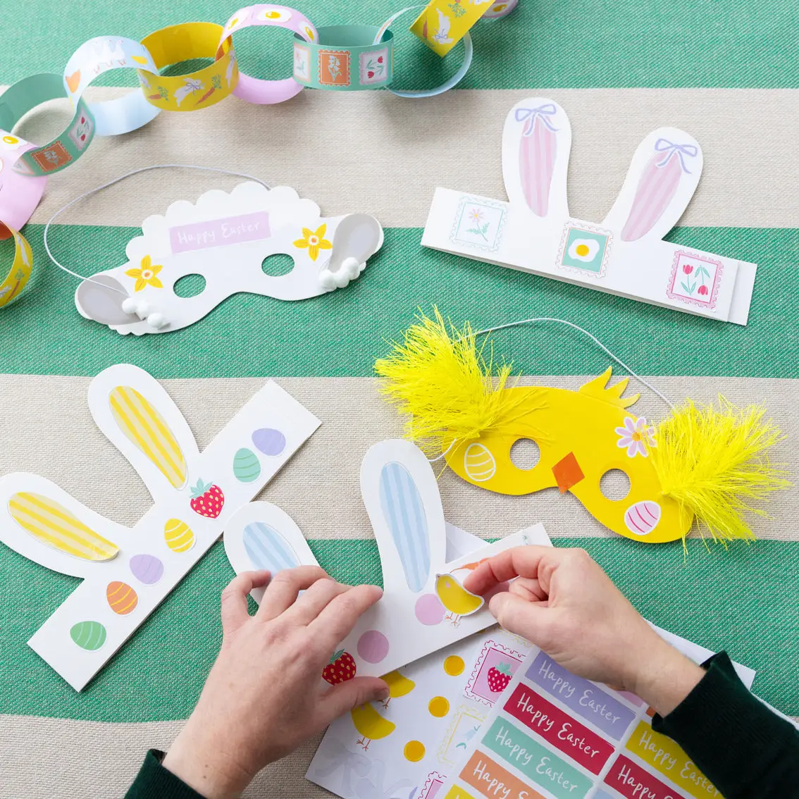 Easter Bunny Masks & Headband Kit - Shelburne Country Store