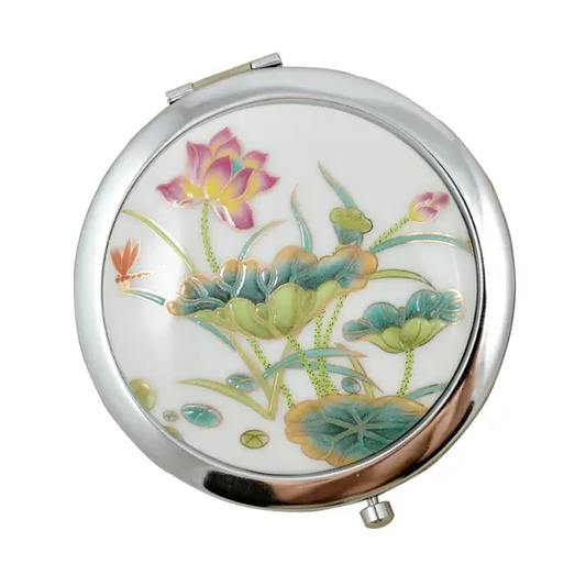 Pocket Compact Mirror - Lotus - Shelburne Country Store