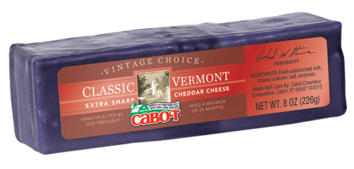 Cabot Vintage Choice Cheddar Cheese  Purple Wax - Shelburne Country Store