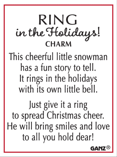 Ring in the Holidays Charm - Shelburne Country Store