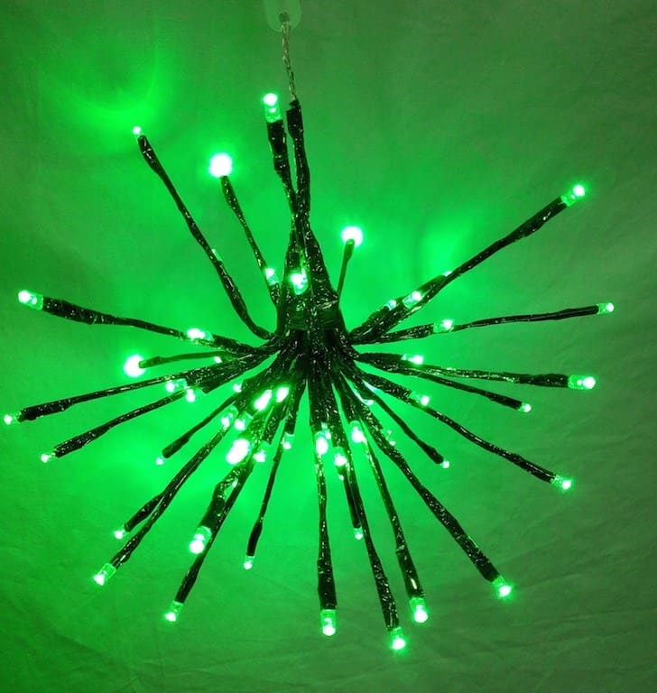 12 Inch 64 LED Branchball -  Green