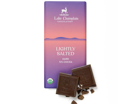 Lake Champlain Organic Lightly Salted 72% Dark Chocolate Bar - Shelburne Country Store