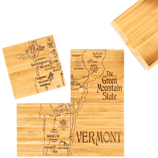 Destination VT Puzzle Coaster Set - Shelburne Country Store