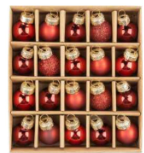 Set of 20 Mini Glass Ornaments