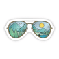 Sunglasses With Mountains Nature Sticker - Shelburne Country Store