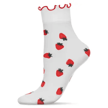 MeMoi Socks -  Strawberry Cuff Anklet - Shelburne Country Store